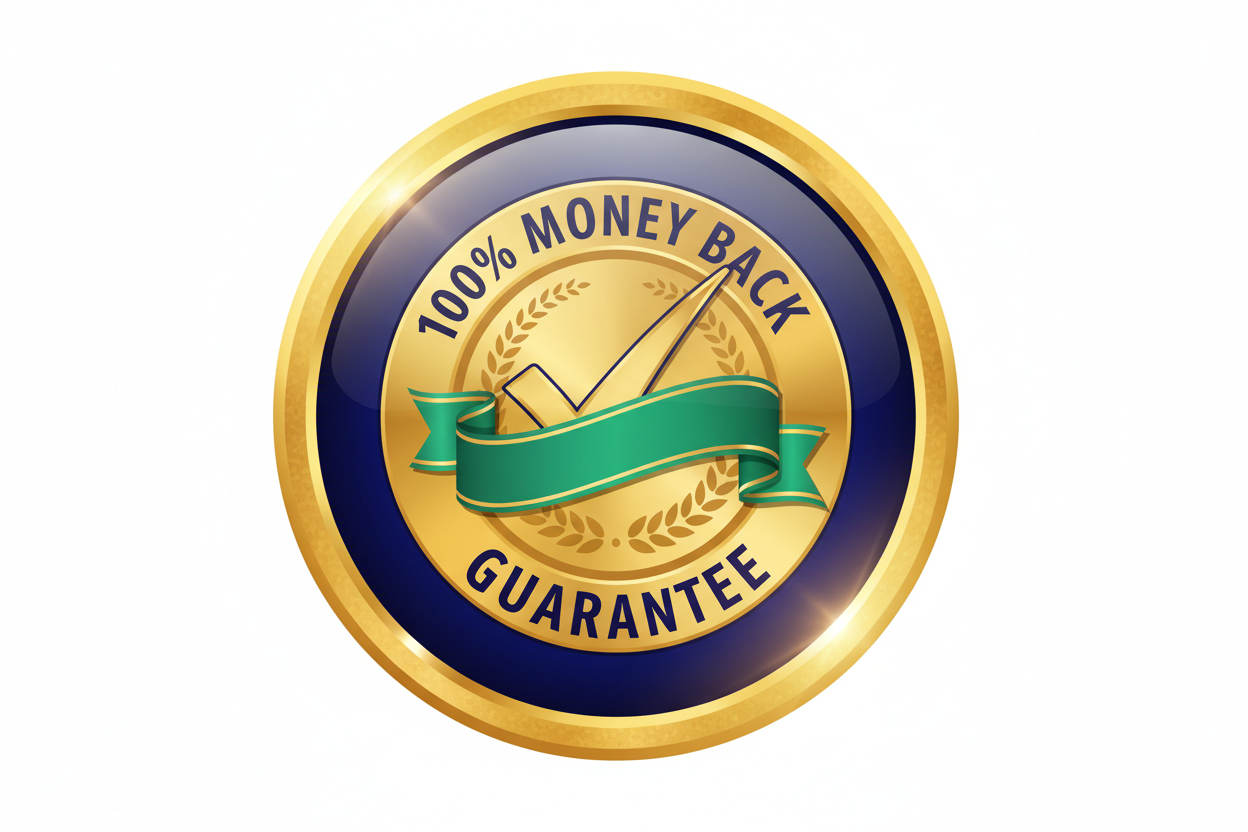 100 MONEY BACK GUARANTEE