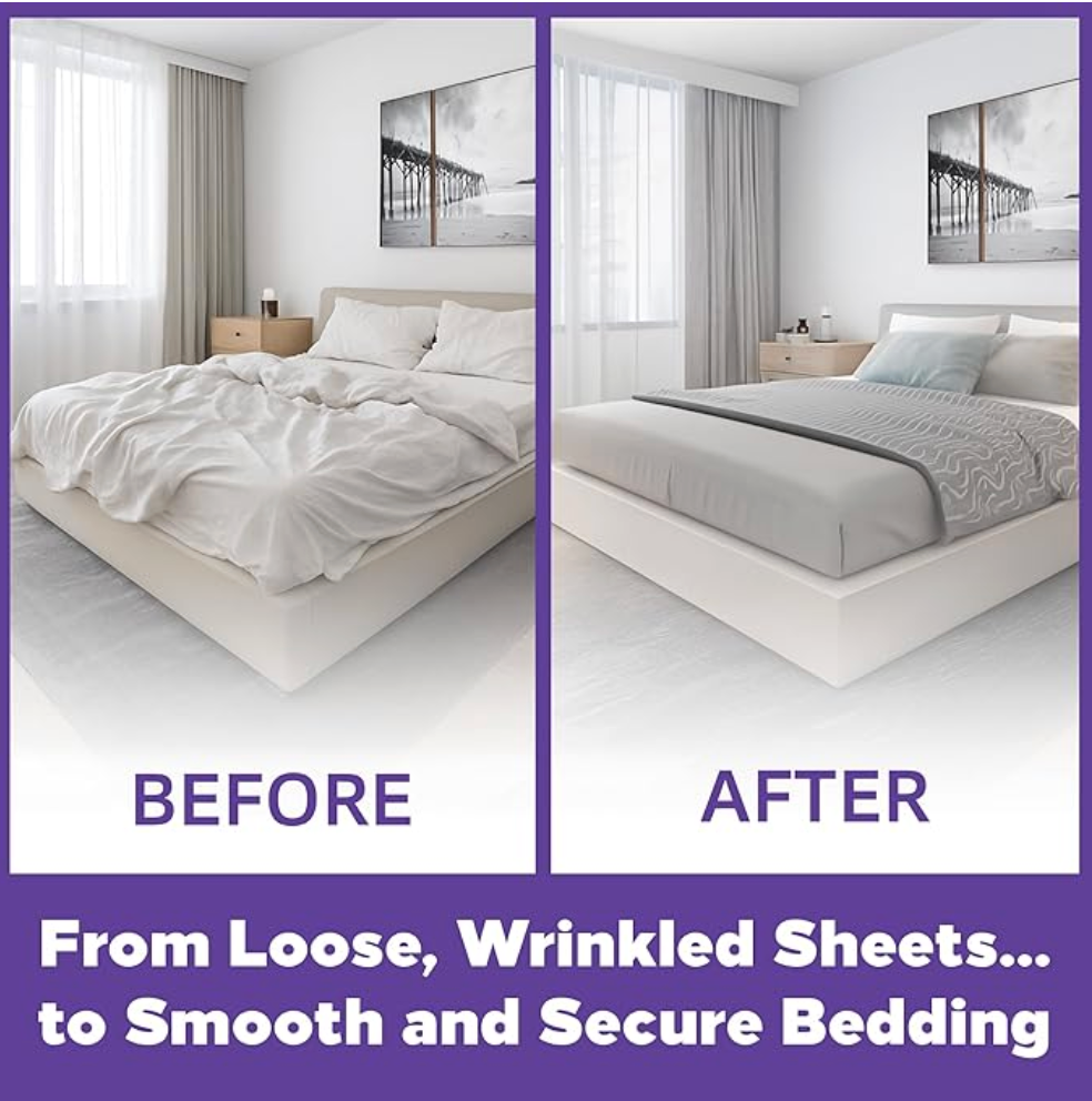 🛏️ SheetGrip™ – The Invisible Bed Sheet Holders That Actually Work