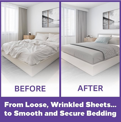 🛏️ SheetGrip™ – The Invisible Bed Sheet Holders That Actually Work